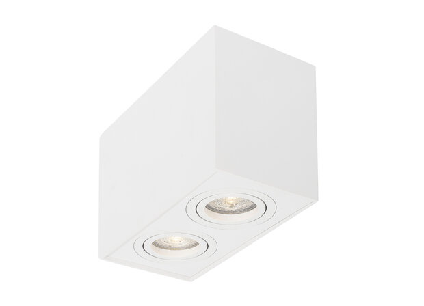 Opbouwspot Rende Duo M GU10 Wit