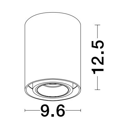 Opbouwspot Ulty M GU10 Wit