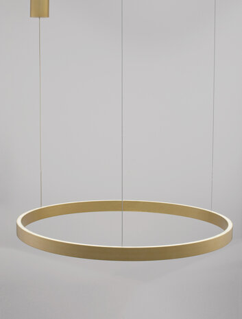 Hanglamp Elowen Up/Down 80cm Goud 3000K Dimbaar