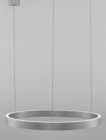Hanglamp Elowen Up/Down 60cm Zilver 3000K Dimbaar
