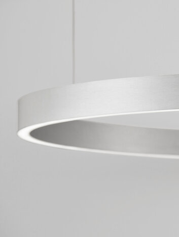 Hanglamp Elowen Up/Down 100cm Zilver 3000K Dimbaar