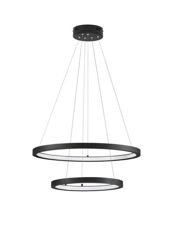 Hanglamp Empatia 60/40 Zwart 3000K Dimbaar