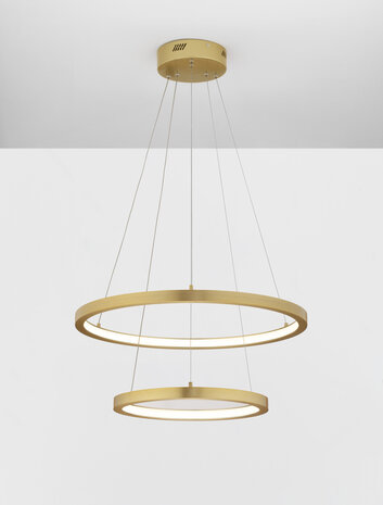 Hanglamp Empatia 60/40 Goud 3000K Dimbaar