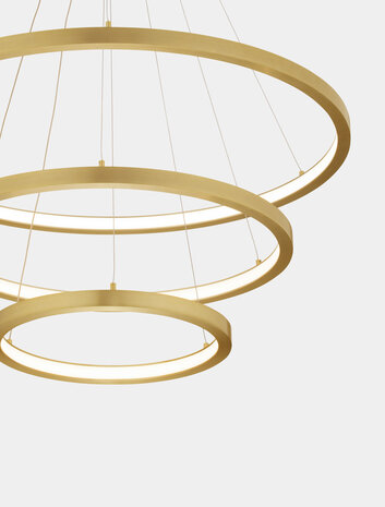 Hanglamp Empatia 80/60/40 Goud 3000K Dimbaar
