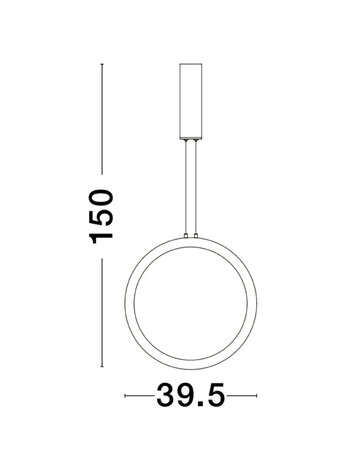 Hanglamp Change 40cm Goud 3000K Dimbaar