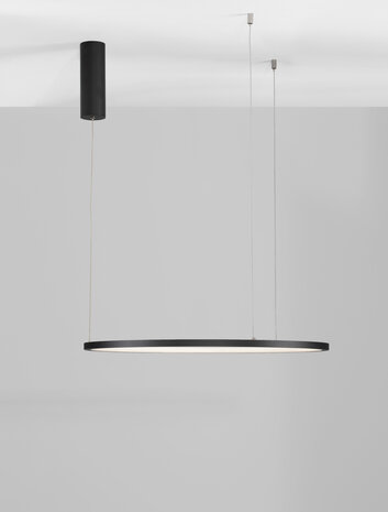 Hanglamp Tarquin 60cm Zwart 3000K Dimbaar