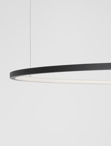 Hanglamp Tarquin 100cm Zwart 3000K Dimbaar
