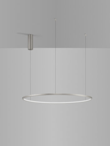 Hanglamp Tarquin 80cm Zilver 3000K Dimbaar