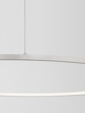 Hanglamp Tarquin 100cm Zilver 3000K Dimbaar