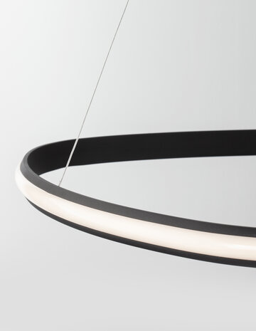 Hanglamp Aries 74cm Zwart 3000K Dimbaar
