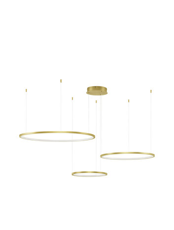 Hanglamp Purple 80/60/40 Goud 3000K Dimbaar