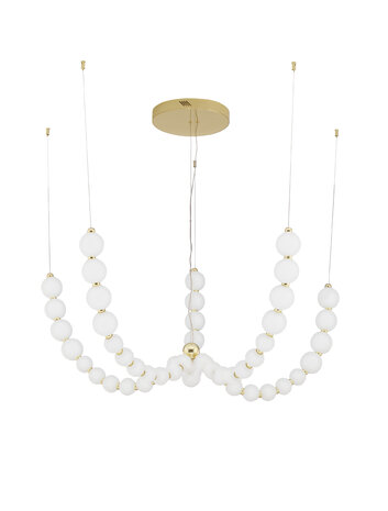Hanglamp Perla 118cm Goud 3000K Dimbaar