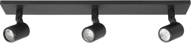 Opbouwspot IP44 Rain 3 Recht Zwart