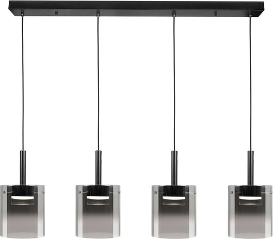 Hanglamp Salerno 4 Zwart 