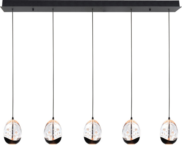 Hanglamp Clear Egg 5 Recht