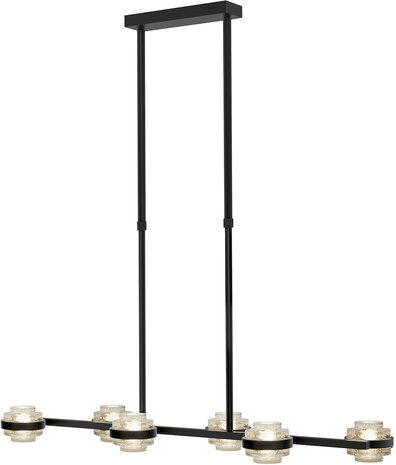 Hanglamp Dynasty 6 Recht Helder