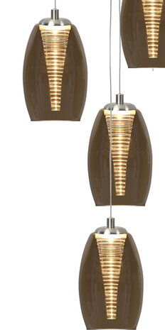 Hanglamp Nebula 12 Rond Amber