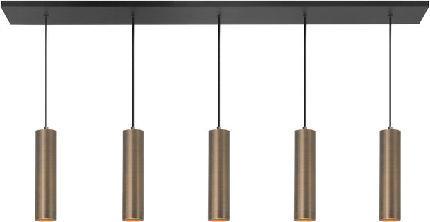 Hanglamp Perugia 5 Recht Brons