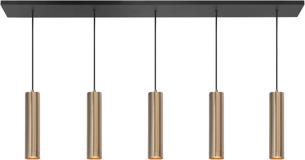 Hanglamp Perugia 5 Recht Goud