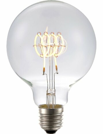 LED E27 G95 TR Helder 4,5 Watt Dimbaar