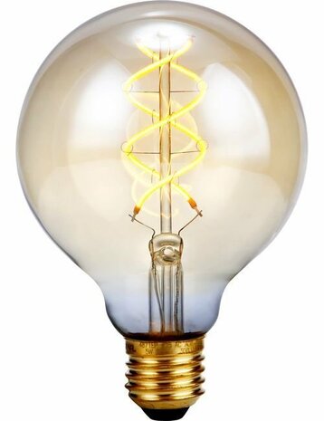 LED E27 G95 Amber 5 Watt Dimbaar