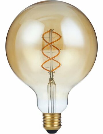 LED E27 G125 Amber 5 Watt Dimbaar