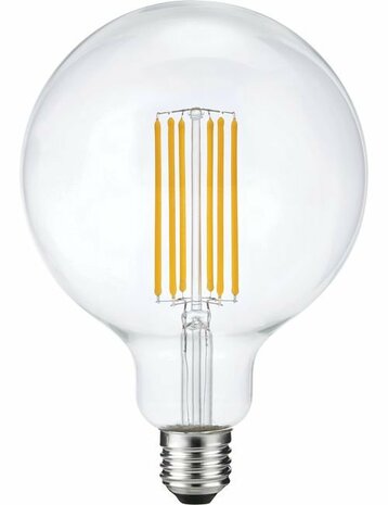 LED E27 G125 Helder Lang 6 Watt Dimbaar