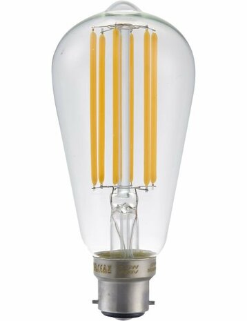 LED BA22D ST58 Helder 6,5 Watt Dimbaar