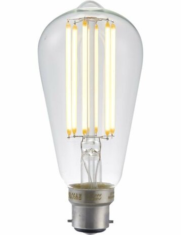 LED BA22D ST58 Helder 6,5 Watt Dimbaar