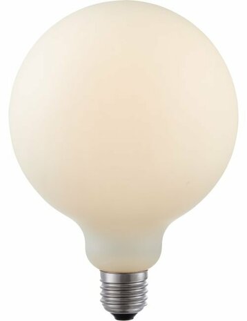 LED E27 G125 Mat Wit 6 Watt Dimbaar