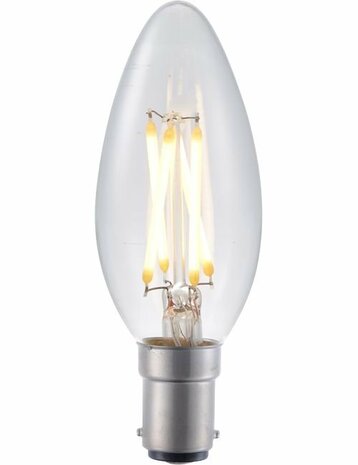LED BA15D Kaars Helder 4 Watt Dimbaar