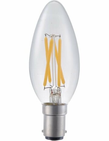 LED BA15D Kaars Helder 4 Watt Dimbaar