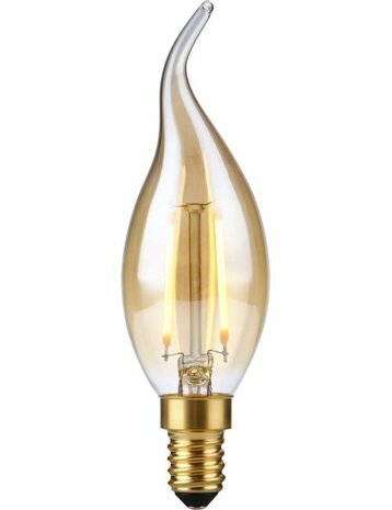 LED E14 Kaars Top Amber 2 Watt Dimbaar