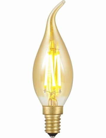 LED E14 Kaars Top Amber 4 Watt Dimbaar