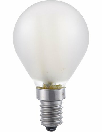 LED E14 Kogel G45 Frosted 4 Watt Dimbaar