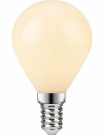 LED E14 Kogel G45 Milky Mat 4 Watt Dimbaar