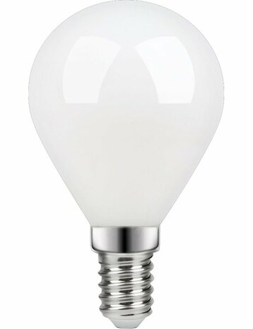 LED E14 Kogel G45 Milky Mat 4 Watt Dimbaar