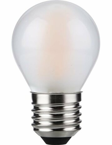 LED E27 Kogel G45 Frosted 4 Watt Dimbaar