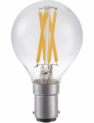 LED BA15D Kogel G45 Helder 4 Watt Dimbaar