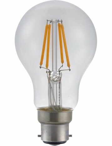 LED BA22D A60 Helder 4 Watt Dimbaar