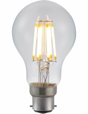 LED BA22D A60 Helder 5,5 Watt Dimbaar