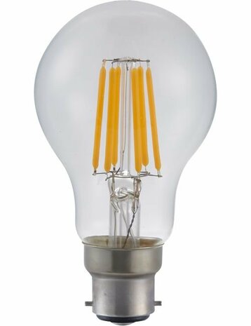 LED BA22D A60 Helder 5,5 Watt Dimbaar