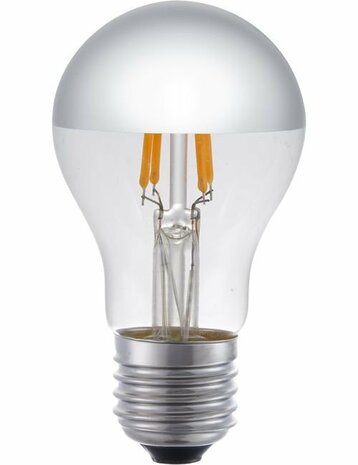 LED E27 A55 Kopspiegel Zilver 4 Watt Dimbaar