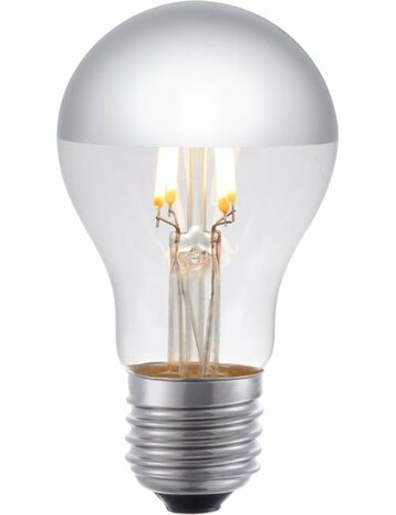 LED E27 A55 Kopspiegel Zilver 4 Watt Dimbaar