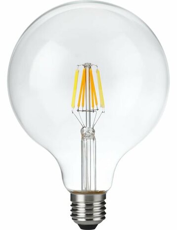 LED E27 G125 Helder 6 Watt Dim to Warm