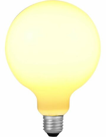 LED E27 G125 Opaal 6 Watt Dim to Warm