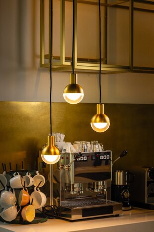 Hanglamp Drop 3 Zwart/Messing