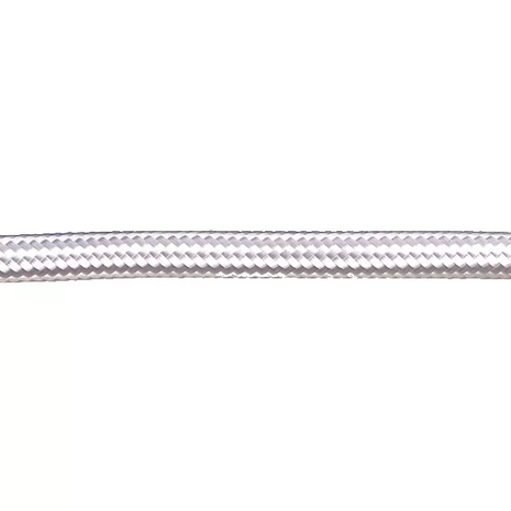 Stofkabel Glanzend Wit