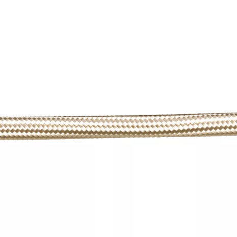 Stofkabel Glanzend Ivoor Wit