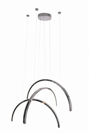 Hanglamp Trio Arc Zwart Chroom